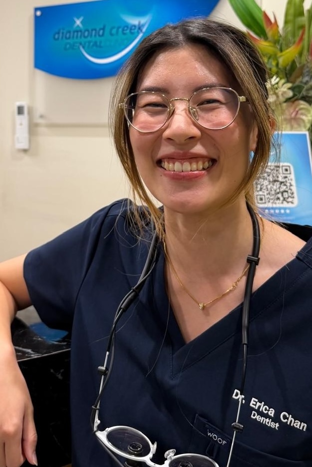 A headshot of Dr Erica Chan.